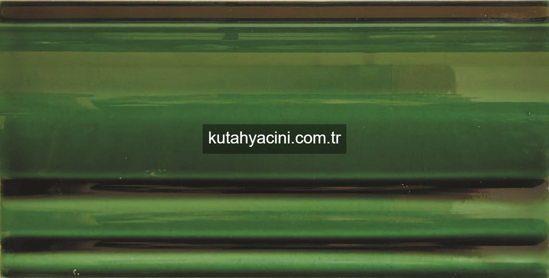 10X20 Çini Bordür Zümrüt Yeşil